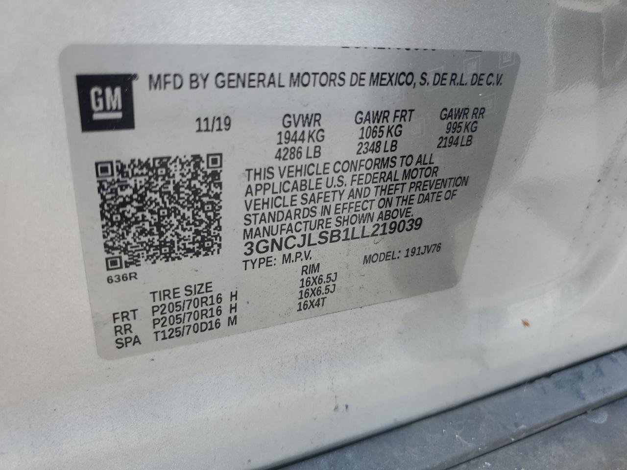 Chevrolet Trax 1lt Image 8