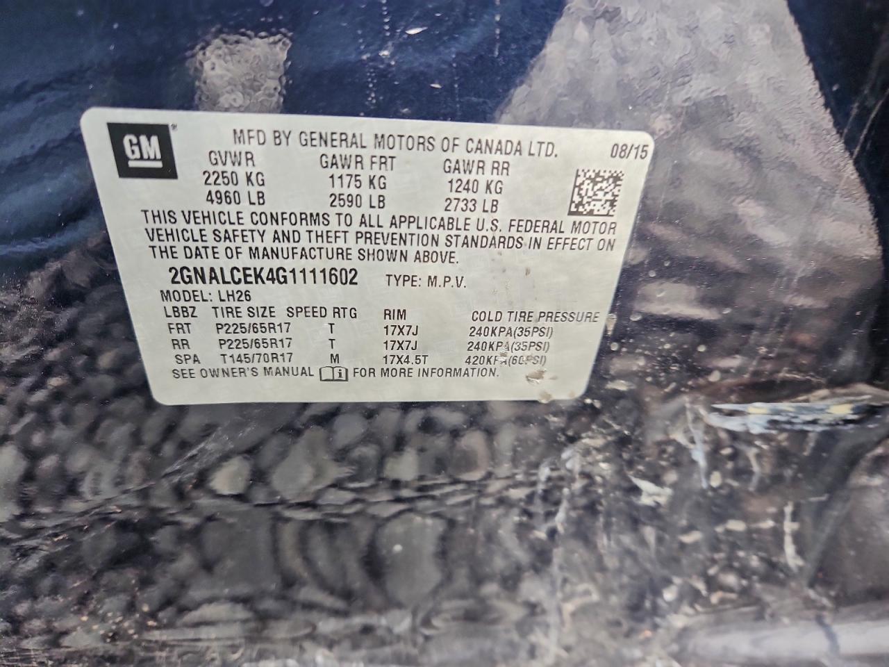 Chevrolet Equinox Lt Image 9