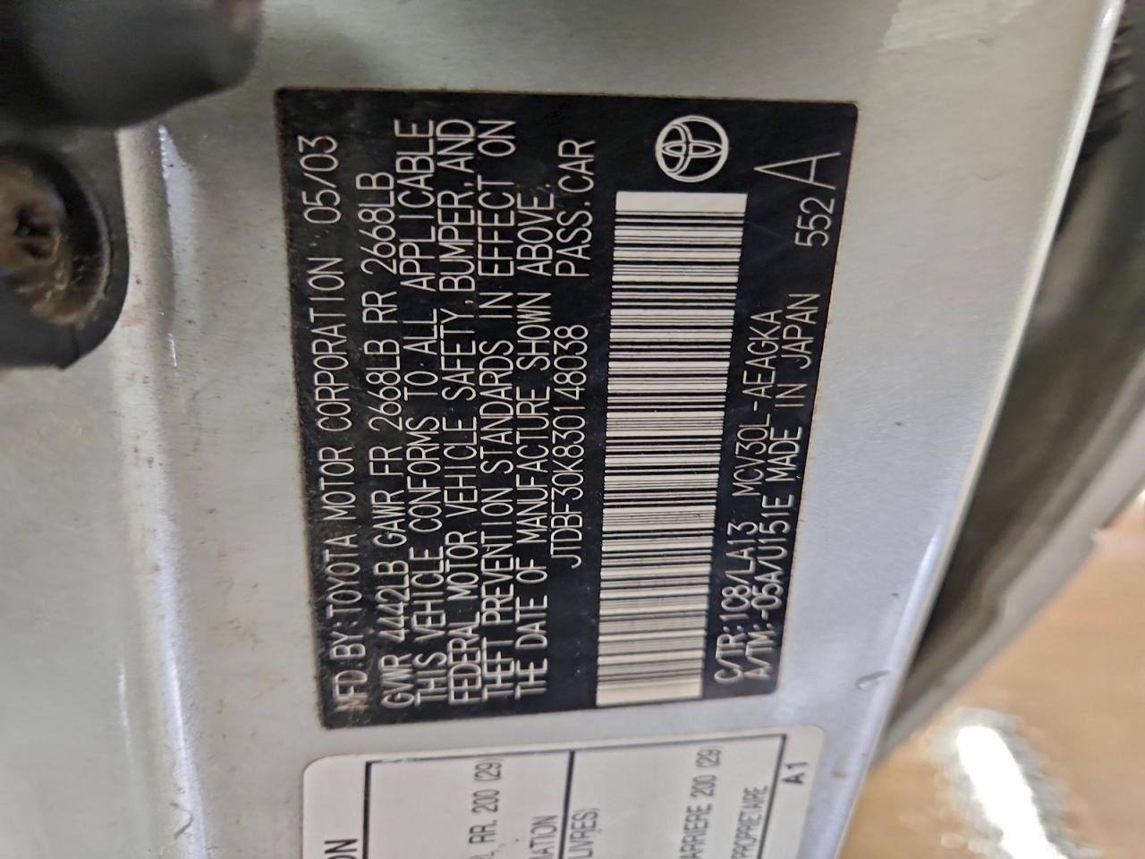 Toyota Camry Le Image 9