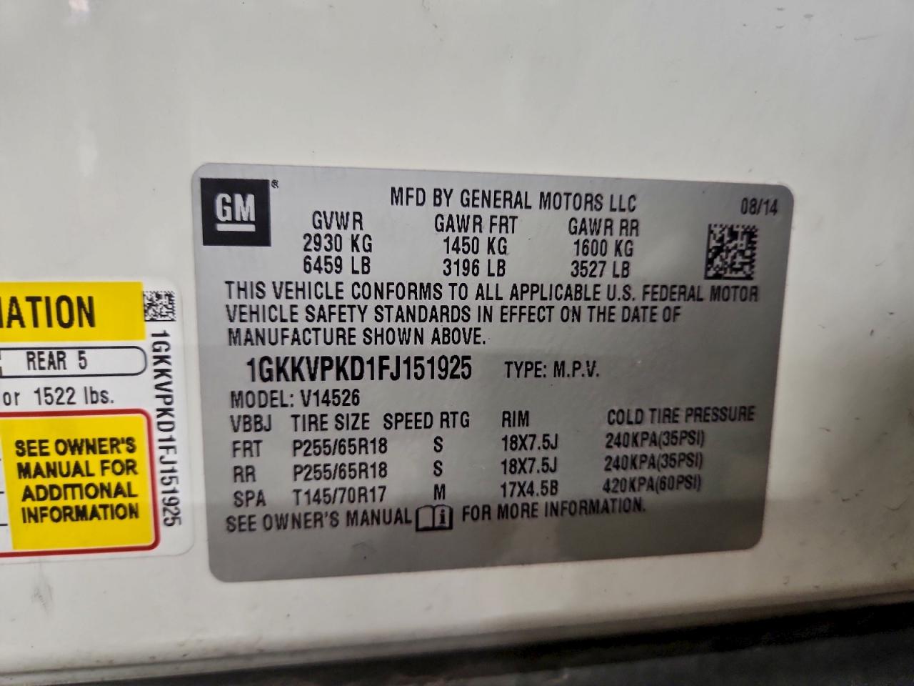 GMC Acadia Sle Image 13