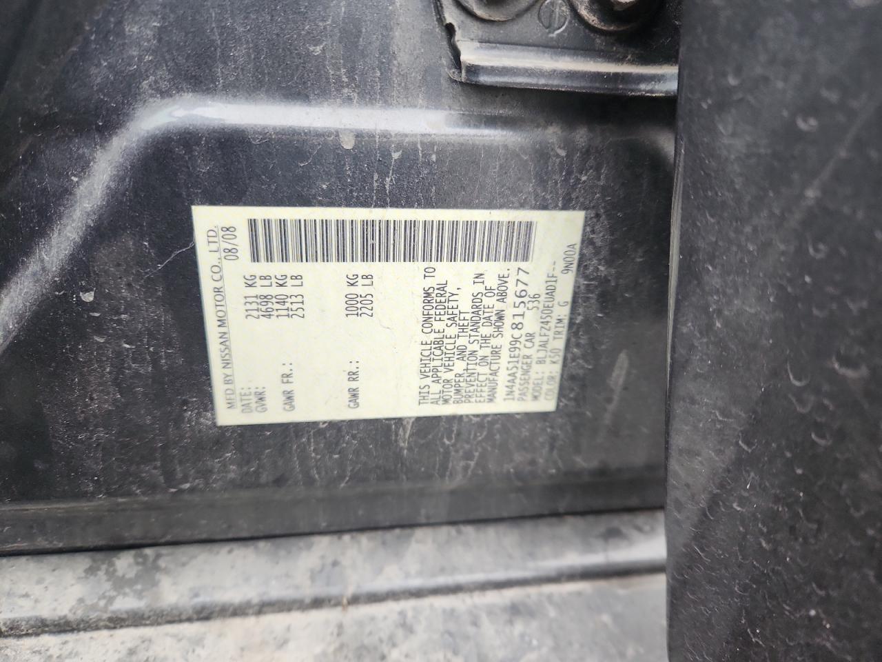 Nissan Maxima S Image 10