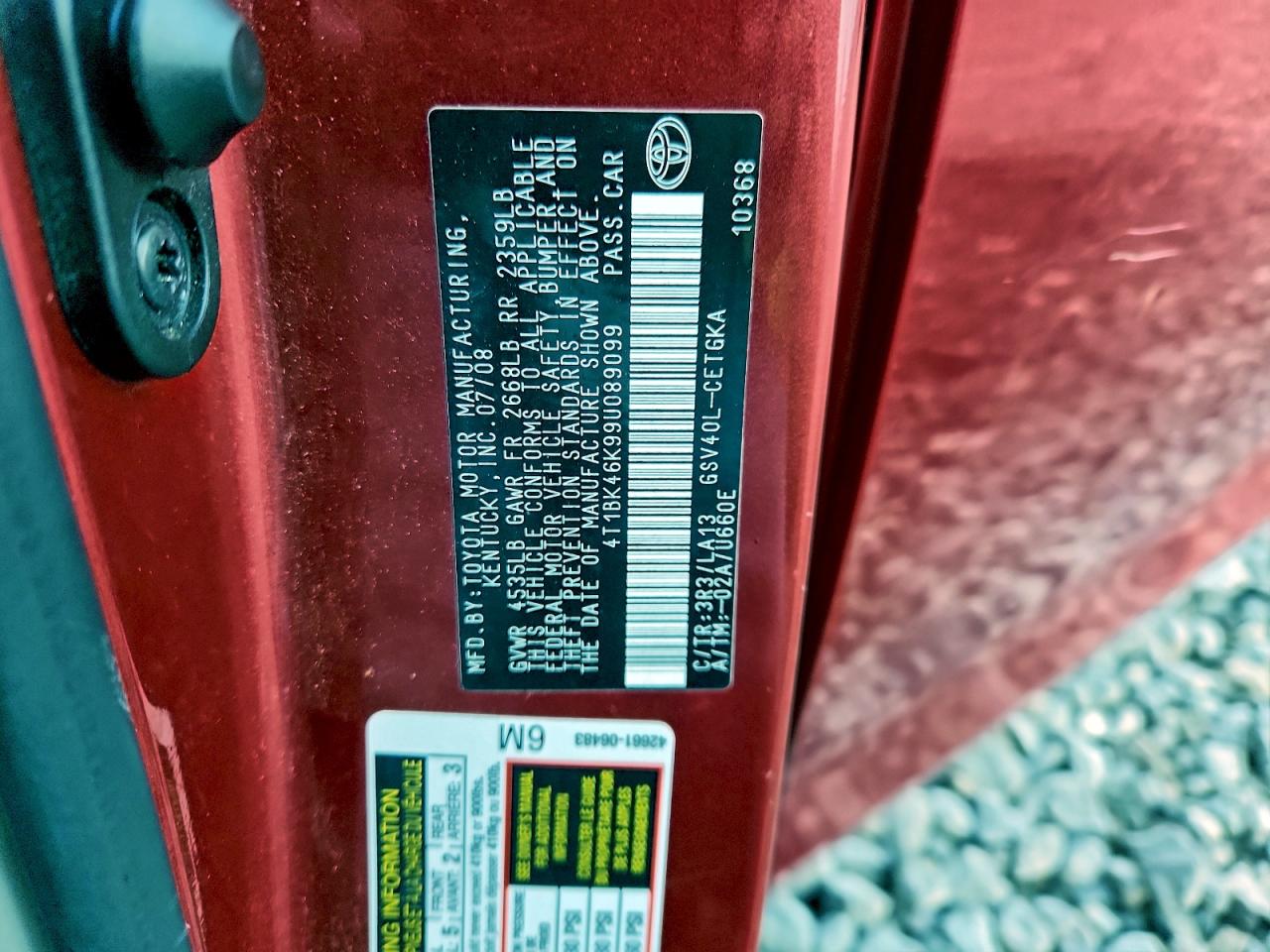 Toyota Camry Se Image 10